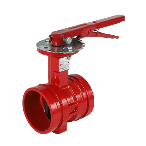 D81X-16Q手柄沟槽蝶阀