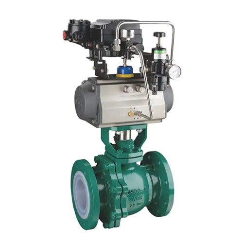 气动衬氟调节球阀