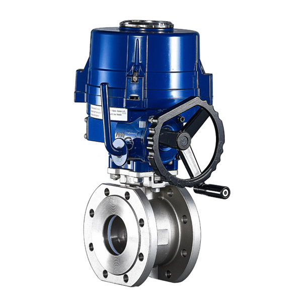 电动对夹式调节球阀